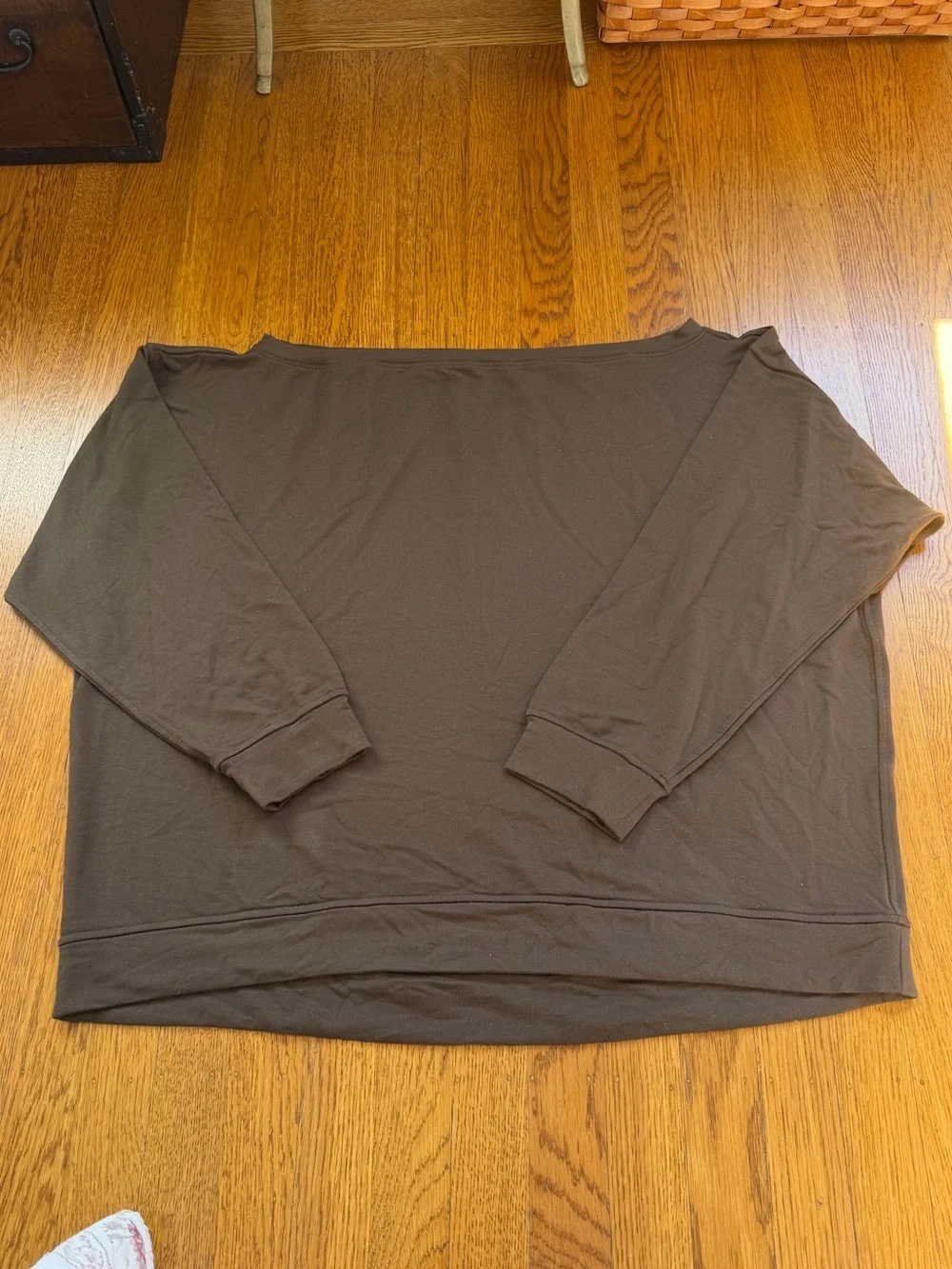 Like New - Lululemon BeCalm Oversized Boatneck Long Sleeve Shirt in Brown (L)